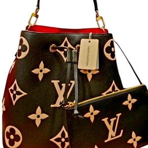 Louis Vuitton | NéoNoé | Bicolor Monogram Empreinte Leather Bucket Bag | NWT